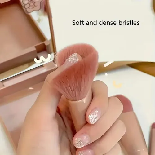 Set 5 Pinceles Y Brochas Maquillaje Portátil Espejo Estuche
