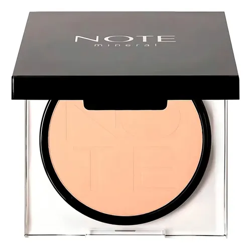 Polvo Compacto Note Mineral Natural Glow Vegano X10g Tono 01