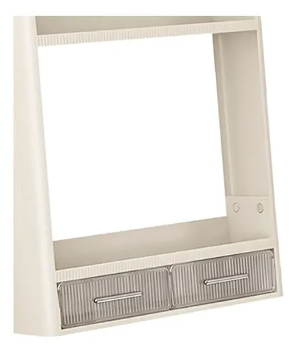 Estante De Baño Colgante Montado En La Pared 40x10x70.5cm
