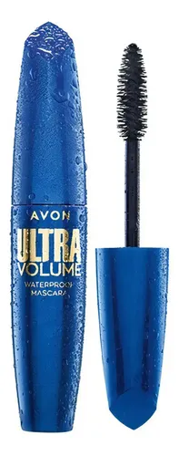 Mascara Waterproof A Prueba De Agua Ultra Volume Avon Color Blackest Black