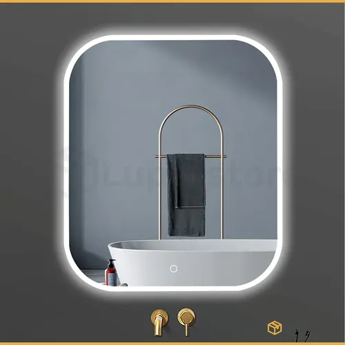 Espejo Rectangular Smart Led Touch 60×70 Cm Luz Fria Baño