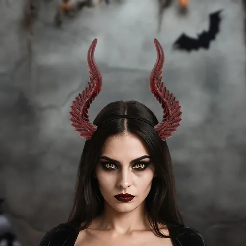 Diadema Con Forma De Diablo, Para Cosplay De Halloween, Desm