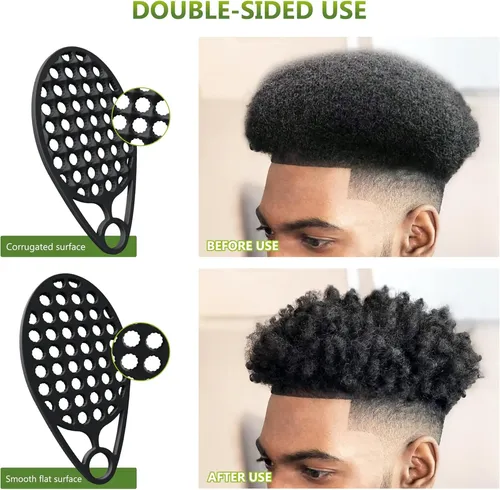 Cepillo Y Peine Mágico De Silicona Para Cabello Rizado