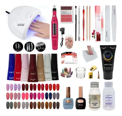 Kit Inicial X29u Completo Cabina Torno Uñas Polygel Deco Art