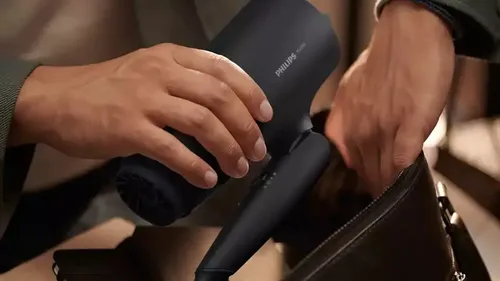 Secador De Pelo Plegable Philips Thermoprotect Bhd308 Negro