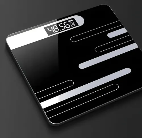 Balanza De Piso Digital Pantalla Lcd Elegante Baño Hogar