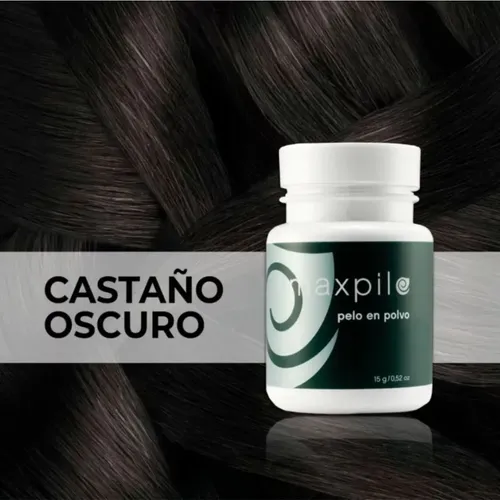 Pelo En Polvo Hair Recovery Maxpilo Tono Castaño Oscuro 15g