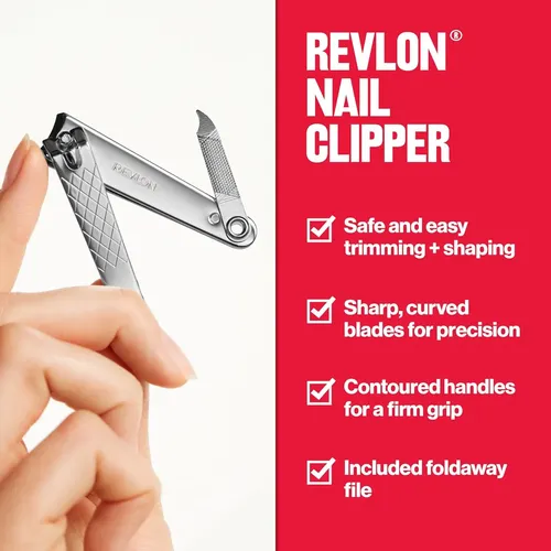 Cortador De Uñas Revlon Con Cuchillas Curvas Para Uso Profes