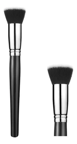 Brocha Kabuki Plana Sintética Para Base Maquillaje Glamory