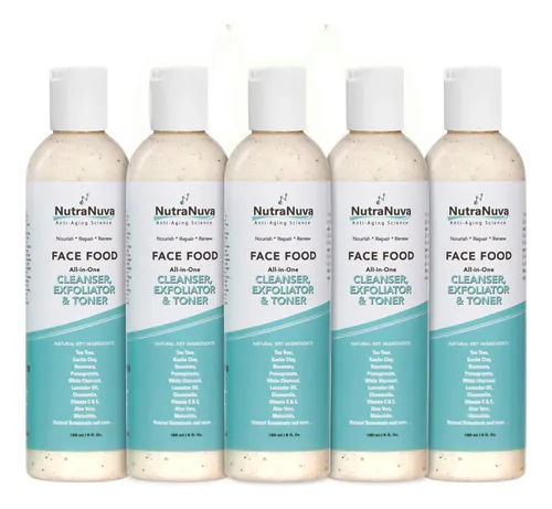 Alimento Facial Nutranuva, Limpiador, Exfoliante Y Tónico, T