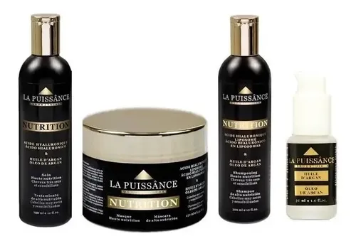 Kit La Puissance Nutrition Shampoo Tratamiento Mascara Oleo