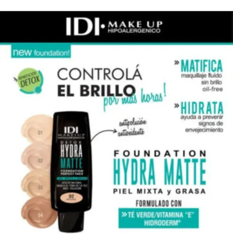 Idi Base Fluida Detox Hydra Matte Detox