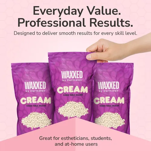 Cera Dura Cremosa Waxxed 2.2 Lb Para Depilación Profesional
