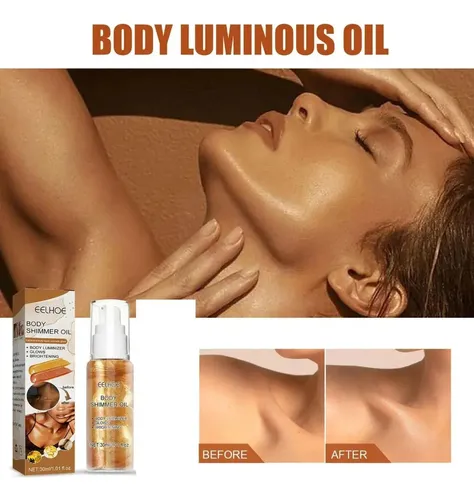 Ee Aceite Corporal Hidratante Facial Y Brillo Liquido Dorado