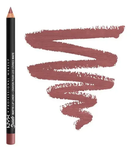 Delineador De Labios Suede Matte Lip Liner Nyx Professional Color Whipped Caviar