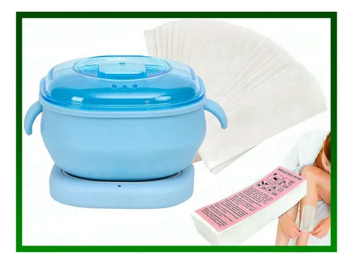 Gastromena Kit Depilación Calentador Silicona Colapsable 100 Tiras