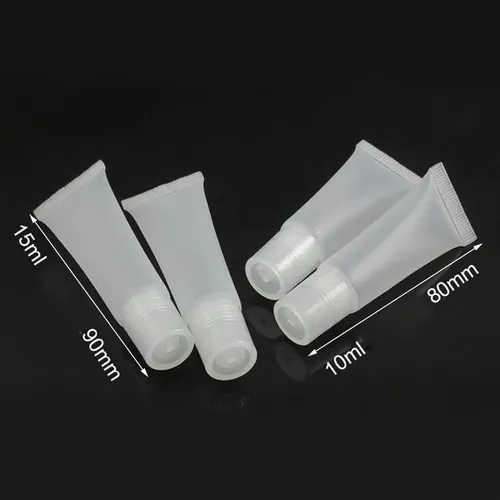 20x Envases De Tubo De Brillo De Labios Bálsamo De 10ml