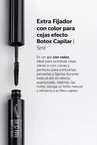 Extra Fijador Cejas Efecto Botox Capilar Color Marron Laca