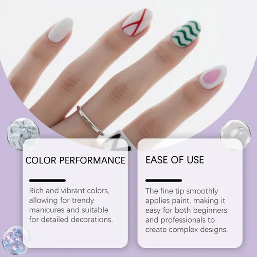 Bolígrafos Diy Para Pintar Uñas, Bolígrafos Para Delinear Y