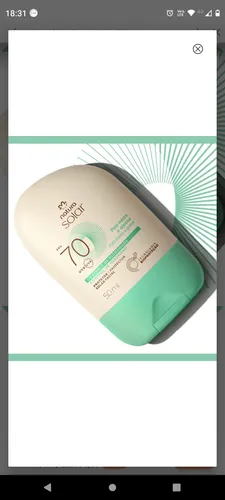 Protector Solar Facial Piel Mixta A Grasa Fps 70 Natura
