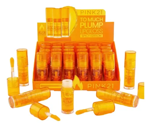 Lip Gloss Spicy Plump Agrandador De Labios Pink 21