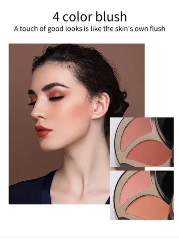 Paleta De Maquillaje Miss Rose Flor Negra Multifuncional