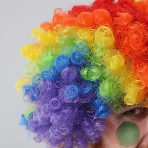 1 Peluca Payaso Multicolor Cotillon Oferta!!! Pelo