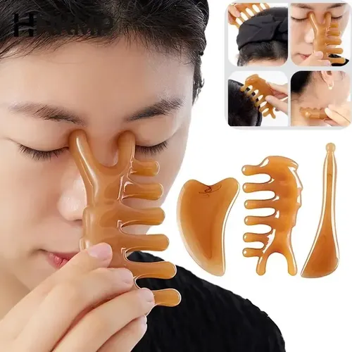 Tabla De Piel De Resina Para Masaje Facial Guasha Eye Scrapi Dolphin Comb