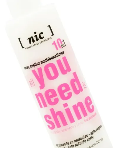Nic All You Need Is Shine Acondicionador 10 En 1 Brillo Pelo