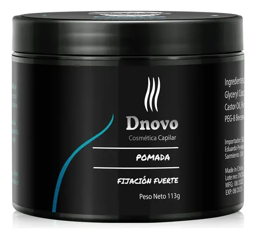 Dnovo Pomada Fijacion Fuerte 113 Gramos Peinado Gel Suavecit