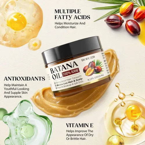 Aceite De Batana Bofuoos Para Crecimiento Capilar 125ml