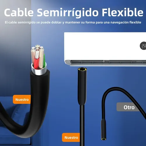 Cámara Endoscópica Industrial 1080p Con Cable 2m