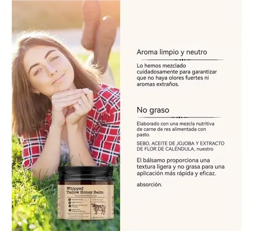 Lc Crema De Sebo De Res Alimentada Con Pasto 120 G 2pcs .j