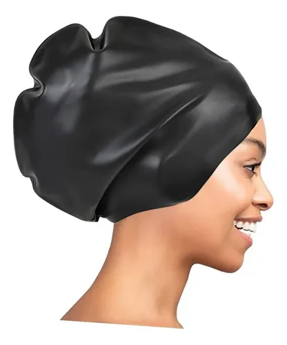 Gorro De Natación De Silicona Grande For Mujeres Y Adultos