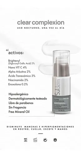 Sulderm Clear Complexion Despigmentante