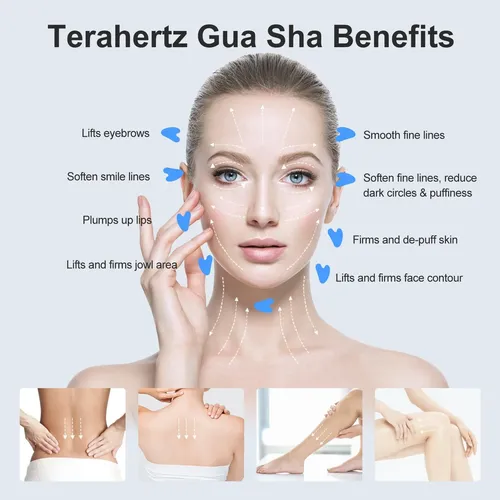 Masajeador Zminrn Terahertz Gua Sha Facial Tool