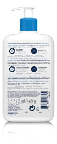 Loción Hidratante Cerave Para Piel Seca A Extra Seca 473ml