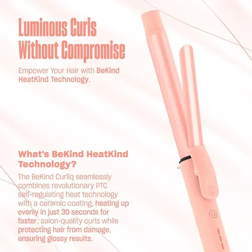 Rizador Bekind Curliq 1 Pulgada Cerámico Ptc, Dual Voltage