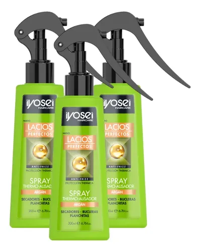 Protector Termico Alisante Con Argan 200ml Iyosei X3