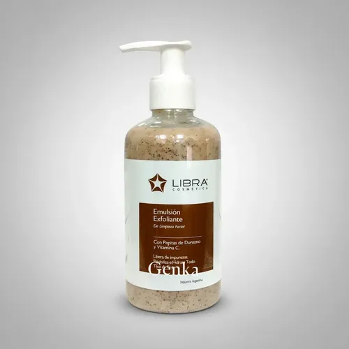 Emulsion Exfoliante Facial Libra 250g Pepitas Durazno Suave Todo Tipo De Piel Día/noche