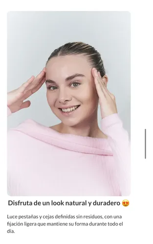 Gel Máscara Para Cejas Mely Transparente Efecto Laminado