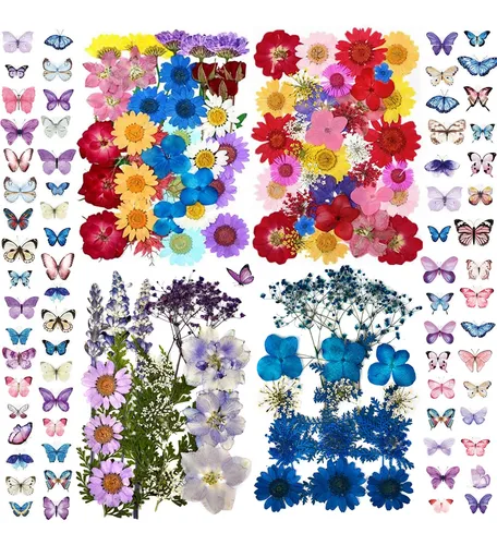 Flores Secas Prensadas Lucisky 152 Piezas Para Resina, Uñas