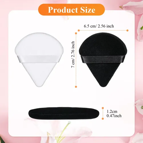 Polvo De Maquillaje Puff Nuenen Triangle Shape 100 Unidades
