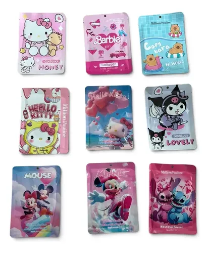 Pack X10 Mascarillas Faciales Spa De Nenas Todo Tipo De Piel