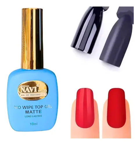 Top Coat Matte Navi 10ml Uv/led Efecto Mate Profesional
