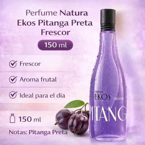 Perfume Natura Ekos Pitanga Preta Edt 150 Ml Para Mujer