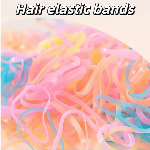Cintas Elásticas Gruesas Para Cabello, Ligas Fuertes Sin