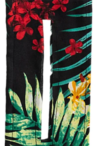 Deft Bun Fashion Hair Bands Mujer Hoja De Árbol Negro