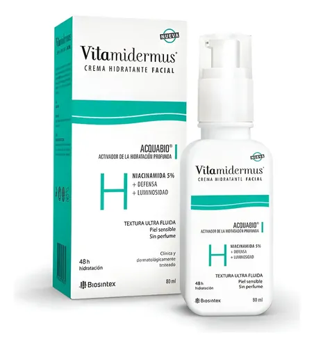 Vitamidermus Crema Hidratante Facial Piel Sensible 80ml