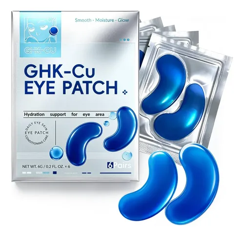 Parches Para Ojos Hidratantes Con Péptido Ghk-cu 6 Pares